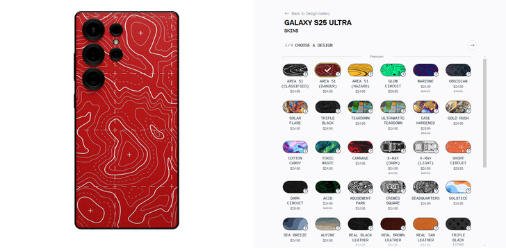 Galaxy Skin S25 Ultra Dbrand (Fonte: Dbrand)