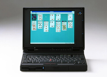 Un IBM ThinkPad degli anni '90 (fonte: richardsapperdesign.com)