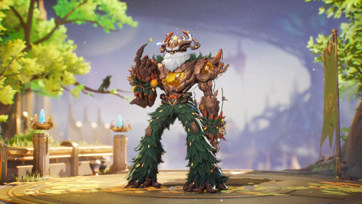 ... e la skin di Groot a tema albero di Natale. (Fonte: Marvel Rivals)