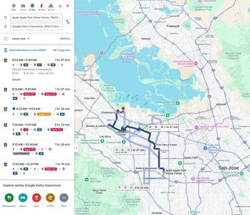 Ci vogliono almeno 90 minuti di trasporto pubblico e un po' di lavoro di gambe.