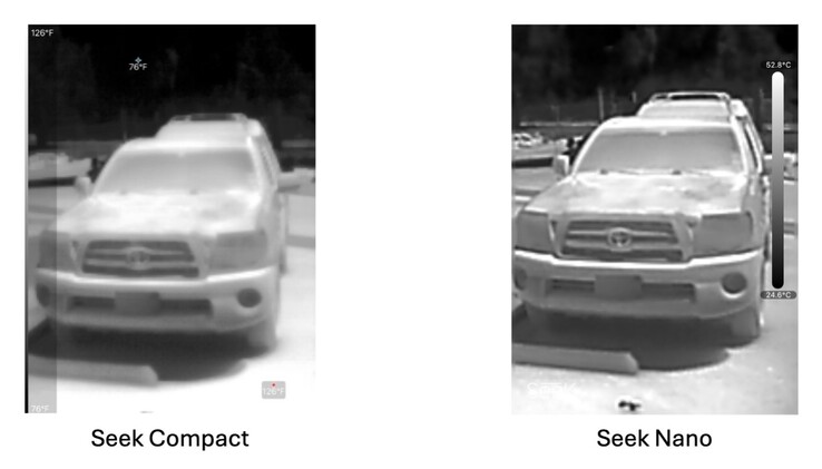 Le ultime telecamere Nano migliorano notevolmente i dettagli delle immagini rispetto alle telecamere Seek Thermal di prima generazione. (Fonte: Seek Thermal)