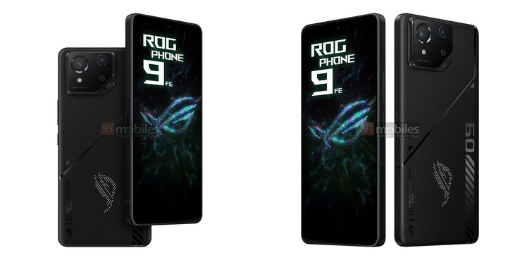 ROG Phone 9 FE: rendering trapelati (fonte: 91mobiles)