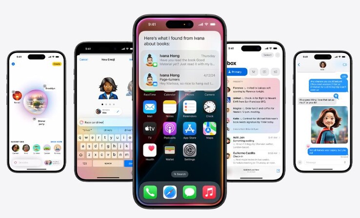 Apple Intelligence è l'idea di Apple sull'integrazione dell'AI negli smartphone. (Fonte immagine: Apple)