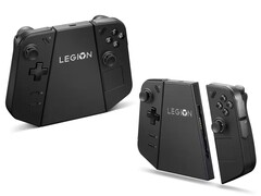 Il connettore di ricarica di Legion Go si collega ai controller staccabili di Legion Go. (Fonte: Lenovo)