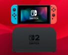 La Nintendo Switch originale, raffigurata sopra, è collegata alla base Switch 2