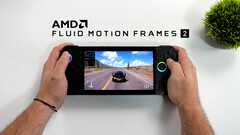 AMD Fluid Motion Frames 2 sembra promettente per i dispositivi a basso consumo (Fonte immagine: ETA Prime su YouTube)