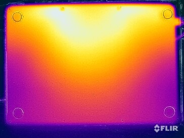 Test di sollecitazione delle temperature di superficie (in basso)