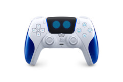 Il controller Astro Bot Limited Edition presenta gli occhi di Astro sul touchpad. (Fonte immagine: PlayStation on X/Twitter)