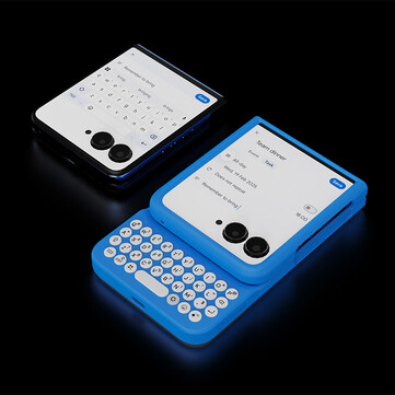 Clicks Keyboard for Razr funziona anche con lo schermo di copertura. (Fonte immagine: Clicks)