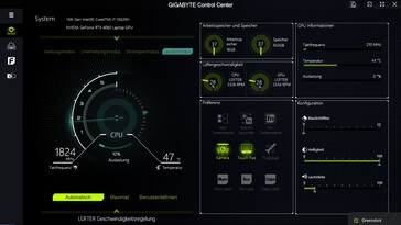 Il Centro di controllo Gigabyte