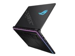 Asus ROG Strix Scar 16 presenta uno chassis con illuminazione AniMe Matrix Vision e Aura Sync RGB. (Fonte: Asus)