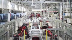 Tesla Giga Shanghai sospende la produzione del Modello Y per installare gli aggiornamenti (Fonte: Tesla su Weibo)