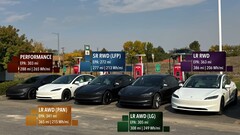 La Model 3 LR ha battuto di molto la sua autonomia ufficiale (Fonte: OutofSpec/YT)