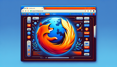 Interfaccia di Mozilla Firefox (Fonte immagine: generata con DALL-E 3)