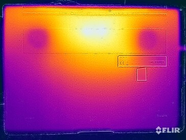 Test di stress sulle temperature di superficie (lato inferiore)