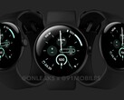 Si dice che la serie Pixel Watch 3 sarà disponibile nelle opzioni di colore nero, nocciola, argento e rosa. (Fonte: OnLeaks)