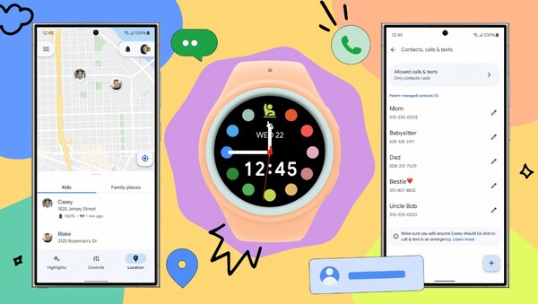 Galaxy Watch for Kids consente ai genitori di tenere d'occhio i propri figli con un orologio WearOS abilitato LTE. (Fonte immagine: Google)