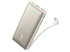 Anker Nano Power Bank 20K con cavo USB-C incorporato ha un fattore di forma più sottile rispetto al fratello da 10.000 mAh. (Fonte: Anker/Amazon via Reddit) 