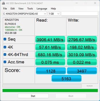 Verifica delle prestazioni con ADATA SE920 via USB4