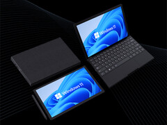 L&#039;NPadF misura 256 x 175,8 x 23,9 mm e viene fornito con Windows 11 preinstallato. (Fonte immagine: NPadF)