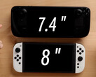 Lo Switch 2 potrebbe assomigliare a uno Switch OLED in scala, ma senza il display OLED. (Fonte: XNZ)