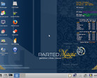 Vista del desktop di Parted Magic (Fonte: Parted Magic LLC)