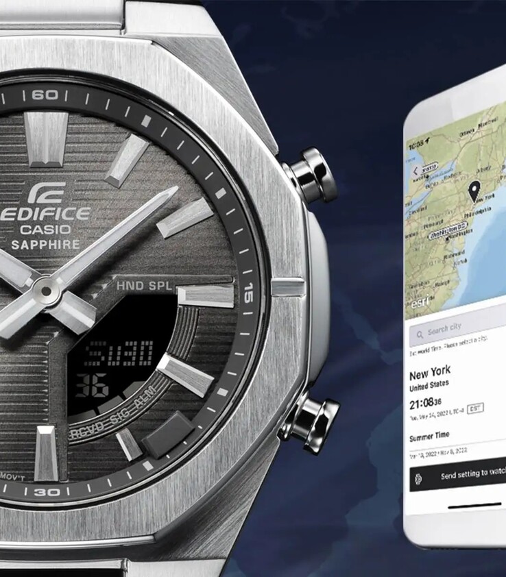 Gli orologi Casio Edifice ECB-S10D offrono la connettività Bluetooth. (Fonte: Casio)