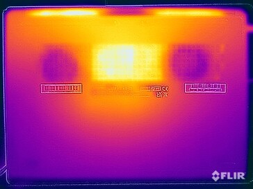 Test di sollecitazione delle temperature di superficie (lato inferiore)