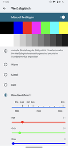 Impostazioni di visualizzazione delle misure Calman