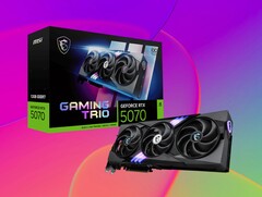 Nvidia GeForce RTX 5070 dispone di 12 GB di VRAM. (Fonte immagine: MSI, Unsplash, modificato)