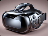 Un "mock-up dell'auricolare Samsung VR". Fonte: Notebookcheck via DALL-E 3 