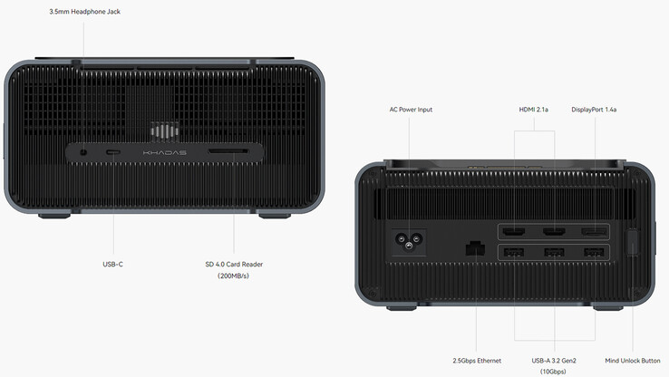 Porte di connettività del modulo eGPU (Fonte immagine: Khadas)