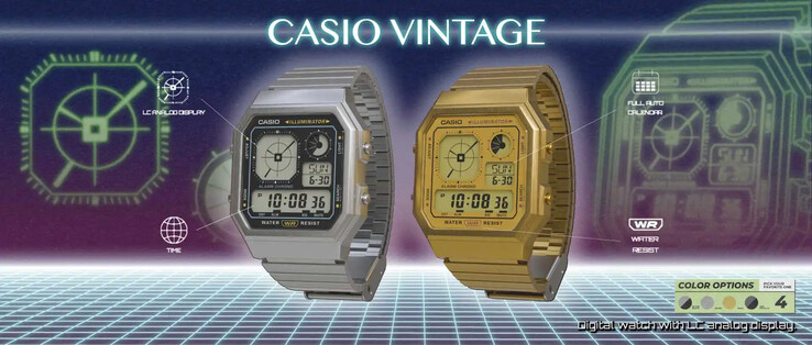 Gli orologi Casio A130WE-1A (a sinistra) e Casio A130WE-9A (a destra). (Fonte: Casio)