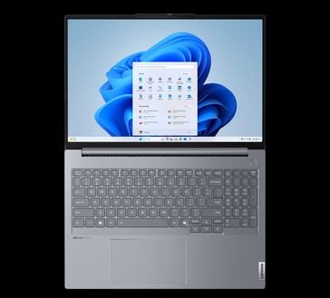 Schermo e tastiera di Lenovo ThinkBook 16 G7+ (fonte: Lenovo)