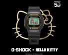 Il Casio G-SHOCK x Hello Kitty DW-5600KT24-1 JR. (Fonte: Casio)