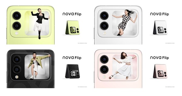 Huawei Nova Flip sarà disponibile in quattro colori. (Fonte immagine: Huawei - modificato)