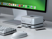 Il nuovo dock per Mac mini di Satechi adotta un design più pulito rispetto alla sua controparte RayCue. (Fonte: Satechi)