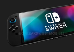 Il nuovo Nintendo Switch 2 potrebbe essere presentato molto presto (Fonte: @Onleaks / 91mobiles)