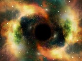 Illustrazione d'artista di un buco nero. (Fonte: geralt - Pixabay)