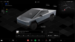 Schermata iniziale dell&#039;interfaccia Cybertruck (immagine: Andrew Goodlad/Tesla)