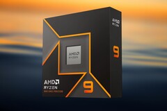 L&#039;ammiraglia Ryzen 9 9950X ha 16 core distribuiti su due CCD a 8 core. (Fonte immagine: AMD, Jeremy Bishop su Unsplash, modificato)