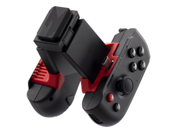 Una volta ripiegato, l'Acer Nitro Mobile Gaming Controller ha un fattore di forma piuttosto compatto. (Fonte immagine: Acer)