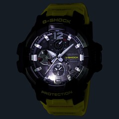 Il Casio G-Shock Gravitymaster GRB300RY-1A9 ha un display a doppia ora e la ricarica solare. (Fonte: Casio)