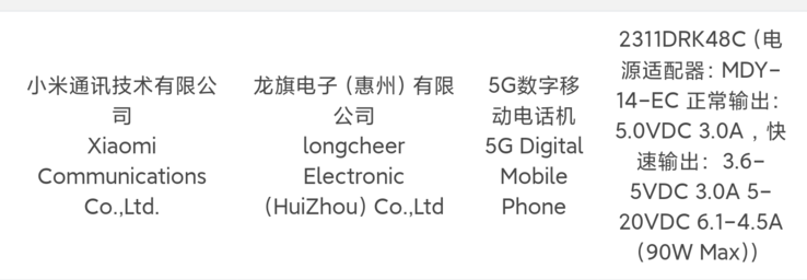 Il "Redmi K70" ottiene l'approvazione di 3C. (Fonte: 3C via Digital Chat Station)