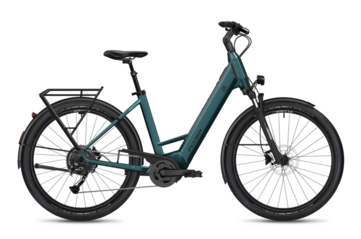 La e-bike Flyer Gotour EL 3.12 XC in Jasper Green Gloss. (Fonte: Flyer)