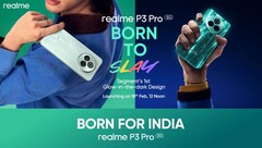 Il Realme P3 Pro ha un design fosforescente. (Fonte immagine: Realme)