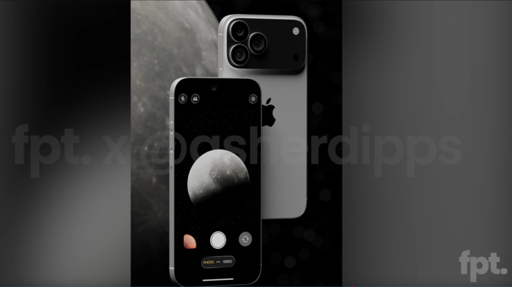 concetto di design di iPhone 17 Pro (fonte: Jon Prosser su YouTube)