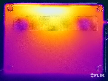 Test di sollecitazione delle temperature di superficie (in basso)