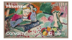 L&#039;Hisense S7N CanvasTV visualizza le opere d&#039;arte solo quando percepisce la presenza di qualcuno nella stanza (fonte: Hisense)