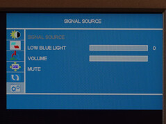 Volume del menu del display e altre funzioni